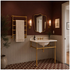 Turner Hastings Mayer 80x50 Shield Bathroom Mirror Brushed Brass MA410MR-BB image NaN