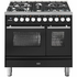 ILVE Professional Plus Series 90cm Dual Fuel Five Burner Double Oven with Milano Knobs PD09PDWE3MG image NaN