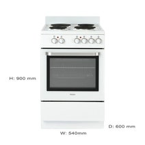 Haier 54cm Freestanding Electric Cooker White HOR54S5CW1 hero image