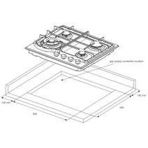 Electrolux 60cm Stainless Steel Natural Gas Cooktop EHG645SE hero image