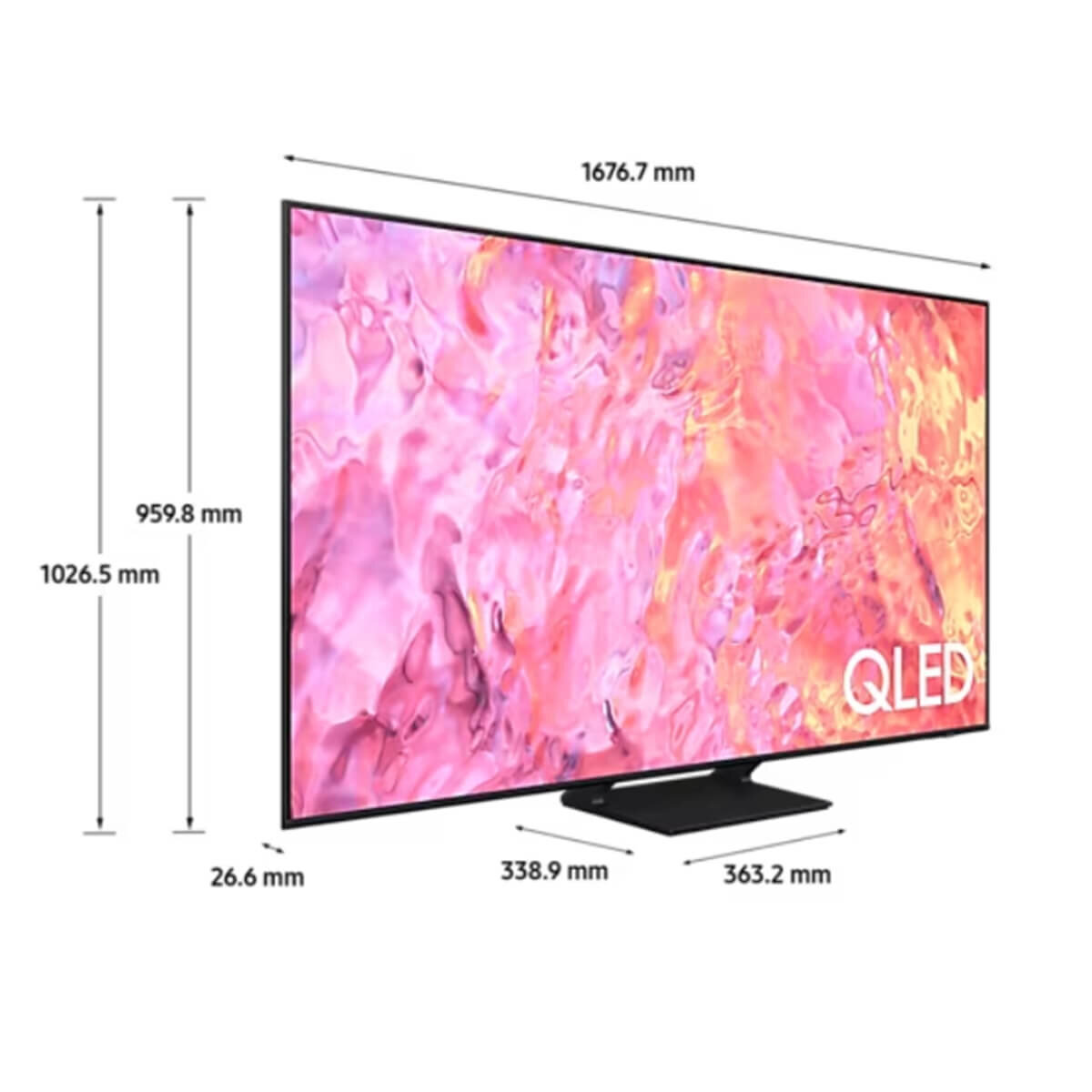 Samsung 75 Inch Q60C QLED 4K Smart TV QA75Q60CAWXXY hero image