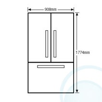 Samsung SRF801GDLS 801L French Door Fridge hero image