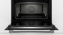Bosch Serie 8 60cm Compact Combination Steam Oven CSG656RS2A hero image