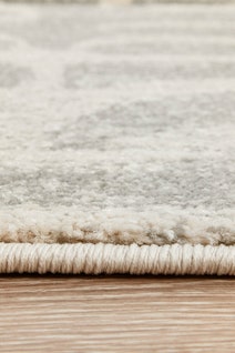 Rug Culture Chrome Medium Silver & Off White Rug 230X160CM - CRO-SAV-SIL-230X160 hero image