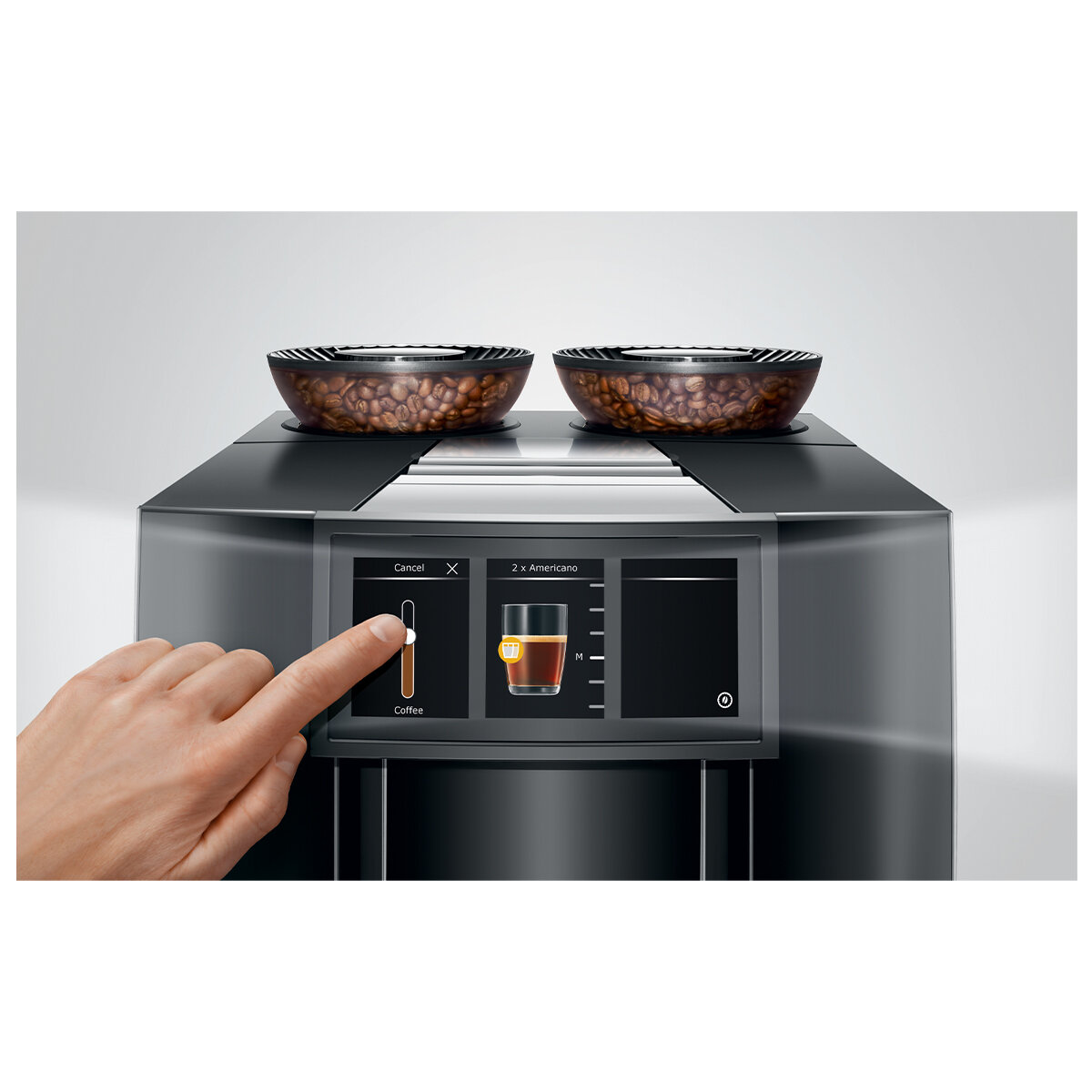 Jura Giga 10 Automatic Coffee Machine Diamond Black 15558 hero image