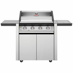 Beefeater 1600 Series SS Four Burner BBQ with Side Burner & Trolley BMG1641SA hero image