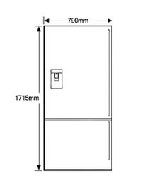 Fisher & Paykel Series 5 494L ActiveSmart Bottom Mount Fridge with Ice and Water Stainless Steel Left Hinge E522BLXFDU5 hero image