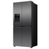 Hisense 483L French Door Fridge Black Steel with Non-Plumbed Ice and Water Dispenser HRCD483TBW image NaN