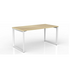 OLG Anvil Straightline Desk 1500x750 New Oak Worktop with White Frame OG_ANSD1575_NO image NaN