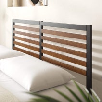Zinus Kai Queen Metal and Bamboo Bed Frame Black AU-FBOBH2ZC-35Q hero image