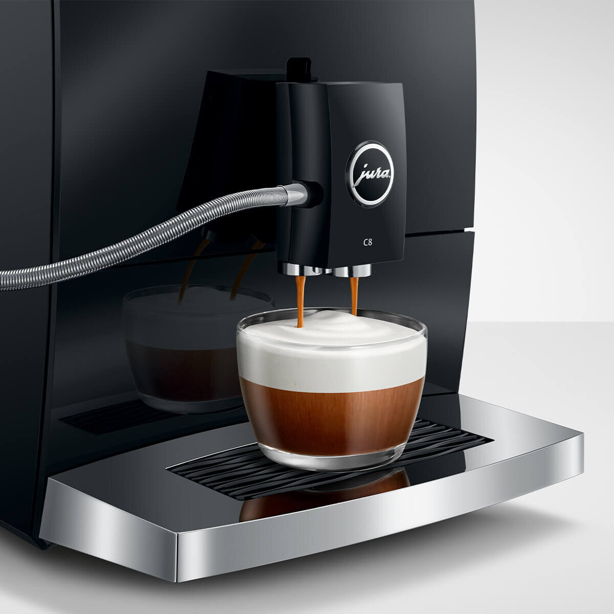 Jura C8 INTA Automatic Coffee Machine Piano Black 15690