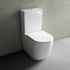 Studio Bagno Hyde Rimless Back To Wall Toilet Suite - Gloss White HYD001 image NaN