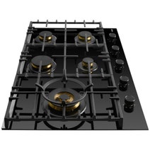Omega 90cm Natural Gas Cooktop with Wok Burner Ceramic Glass Black OCGG905WB hero image