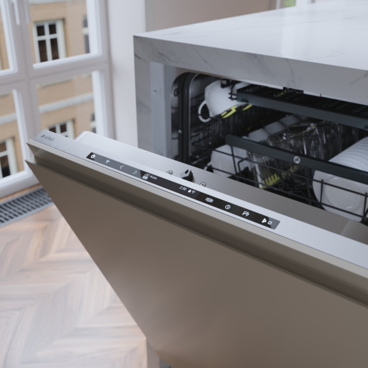 ASKO 60cm Style Fully Integrated Tall Tub Dishwasher DFI766UXXLAU hero image