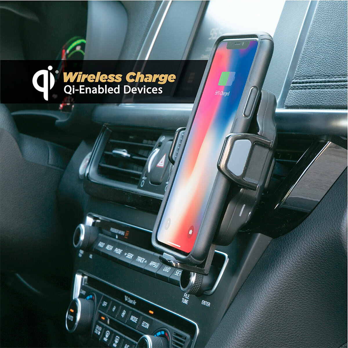 Scosche Wireless Charging Universal Vent Mount VQ2M hero image