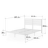 Zinus Kai Queen Metal and Bamboo Bed Frame White AU-FBOBH3ZC-35Q image NaN