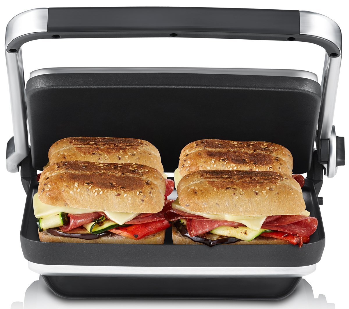 Sunbeam GR8450B 4 Slice Sandwich Press Contact Grill Appliances Online