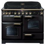 Falcon 110cm Classic Deluxe Freestanding Induction Oven/Stove Black and Brass CDL110EIBLBR hero image