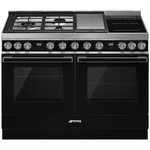 Smeg 120cm Portofino Pyrolytic Freestanding Dual Fuel Oven/Stove CPF120IGMPBLA hero image
