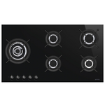 Smeg 90cm Linea Black Ceramic Glass Cooktop PV195LCNAU hero image