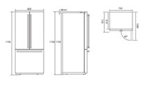 Electrolux EHE5107SB 510L French Door Fridge hero image