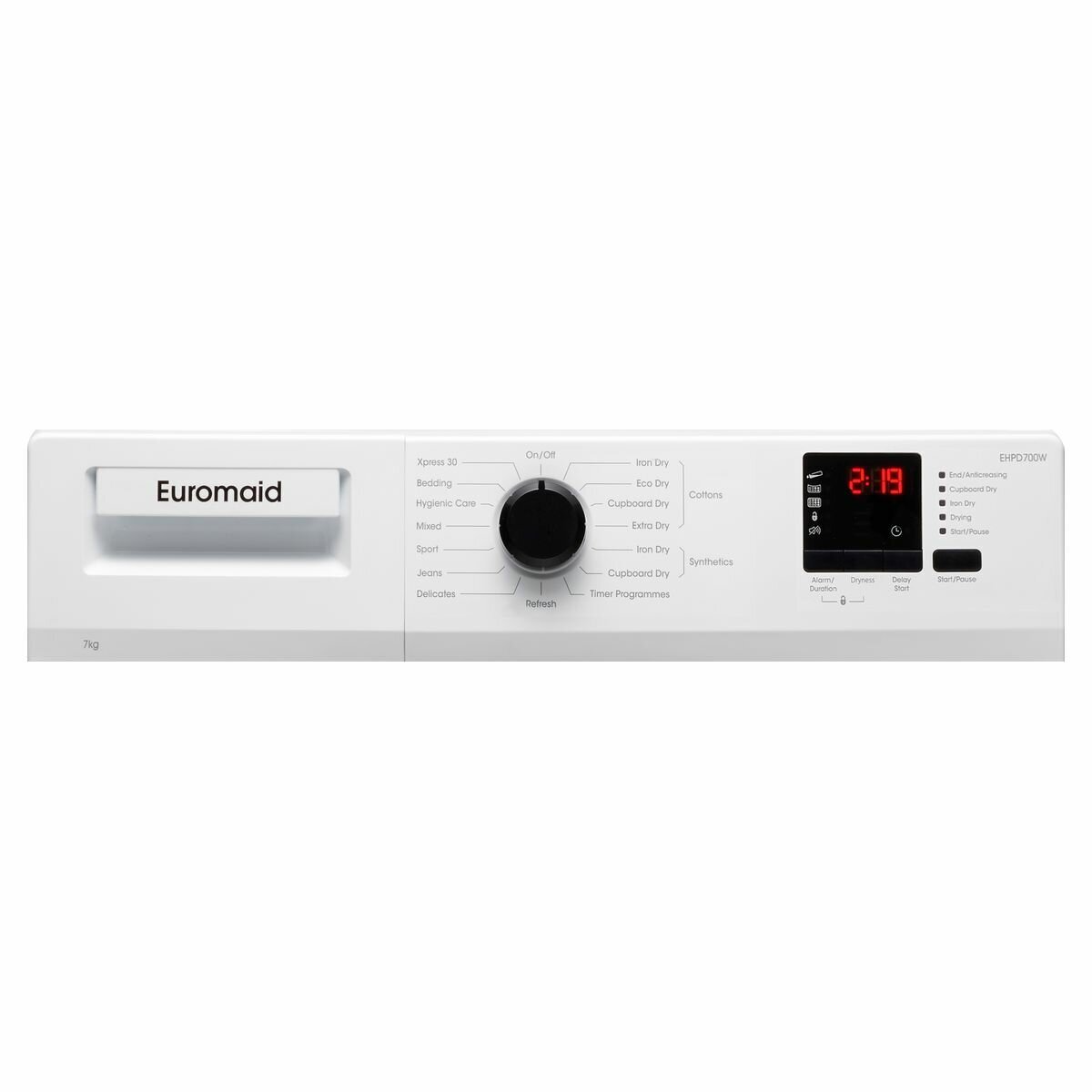 Euromaid 7kg heat pump dryer outlet ehpd700w