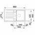 Blanco Lexa 45S Single Bowl Inset sink with drainer LEXA45SBK5 image NaN