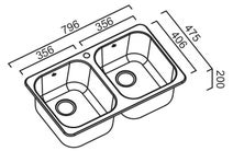 Abey Q200T5 NuQueen Double Bowl Sink Pack hero image