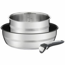 Tefal Jamie Oliver Ingenio Non-Stick Induction 3 Piece Pot Cookware Set L9569516 hero image