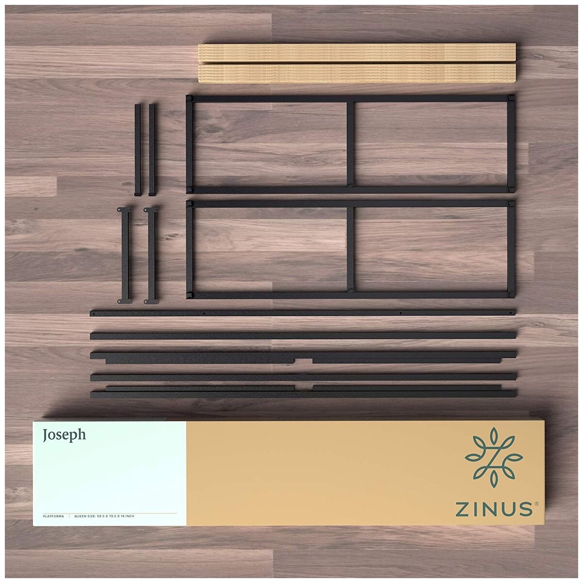 Zinus Queen 45cm Joseph Bed Frame Metal Bed Platform Base Black AU-MBBF-18Q hero image
