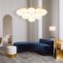 CTO Lighting Cloudesley Large Chandelier Light - Satin Brass with Opal Glass CLOCHLSBGO image NaN