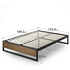 Zinus Double 35cm Ironline Bed Base Wood and Metal AU-IRPF-14D image NaN