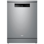 Haier 60cm Freestanding Dishwasher with Steam Satina Silver HDW15F3S1 hero image