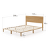 Zinus Arden Queen Bamboo Wood Bed Frame AU-FPWNH2-08Q image NaN