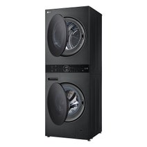 LG 12kg/9kg WashTower All-In-One Stacked Washer Dryer Platinum Black WWT-1209B hero image
