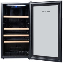 LeCavist 33 Bottle Wine Cabinet Single Zone Black LEK33PV hero image