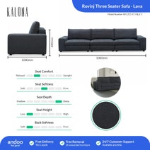 Kalona ROVINJ Three Seater Sofa Lava WS-201-01-VILA-C hero image