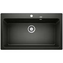 Blanco NAYA XL 9 Single Large Bowl Inset with Overflow and Tap Ledge ...