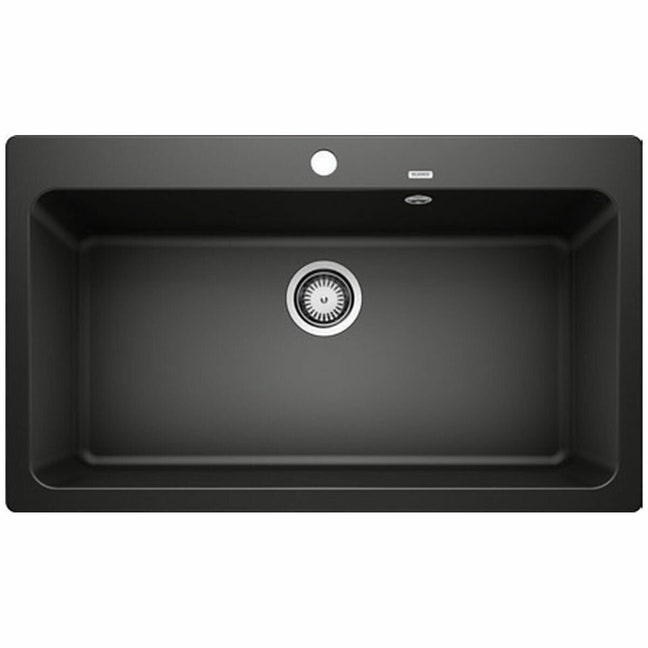 Blanco NAYA XL 9 Single Large Bowl Inset with Overflow and Tap Ledge ...