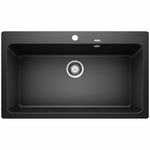 Blanco NAYA XL 9 Single Large Bowl Inset with Overflow and Tap Ledge NAYAXL9BK5 hero image