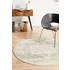 Rug Culture Evoke Small White Silver Rug 150X150CM - EVO-253-WSIL-150X150 image NaN