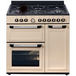 Artusi 90cm Dual Fuel Cream Freestanding Oven AFGR935CR hero image