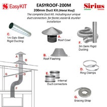 Sirius EASYROOF200M 200mm Metal Roof Ducting Kit hero image