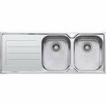 Oliveri Flinders Double Bowl Sink with Drainer FL172 hero image
