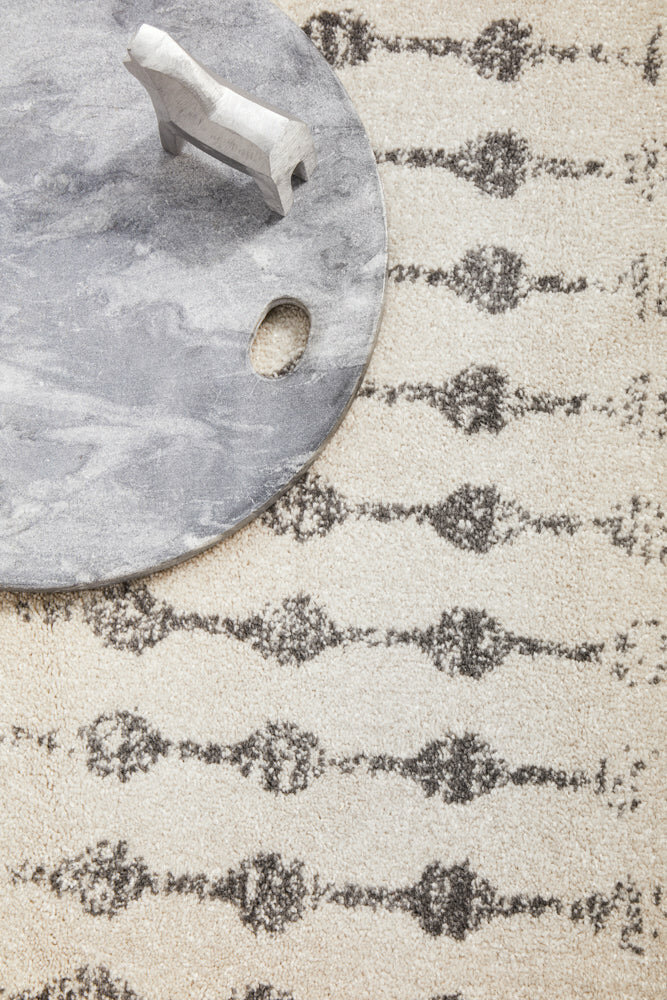 Rug Culture Chrome Medium Silver & Off White Rug 200X200CM - CRO-ELS-SIL-200X200 hero image