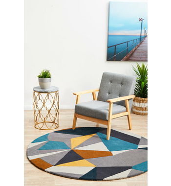 Rug Culture Matrix Small Saffron Rug 120X120CM - MTX-902-SAF-120X120 ...