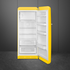 Smeg 270L 50's Retro Style Aesthetic Top Mount Fridge Yellow FAB28RYW3 image NaN