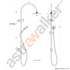 Astrawalker Icon Exposed Shower with Multi-function Hand Shower & Diverter A69.24.V4.01 image NaN