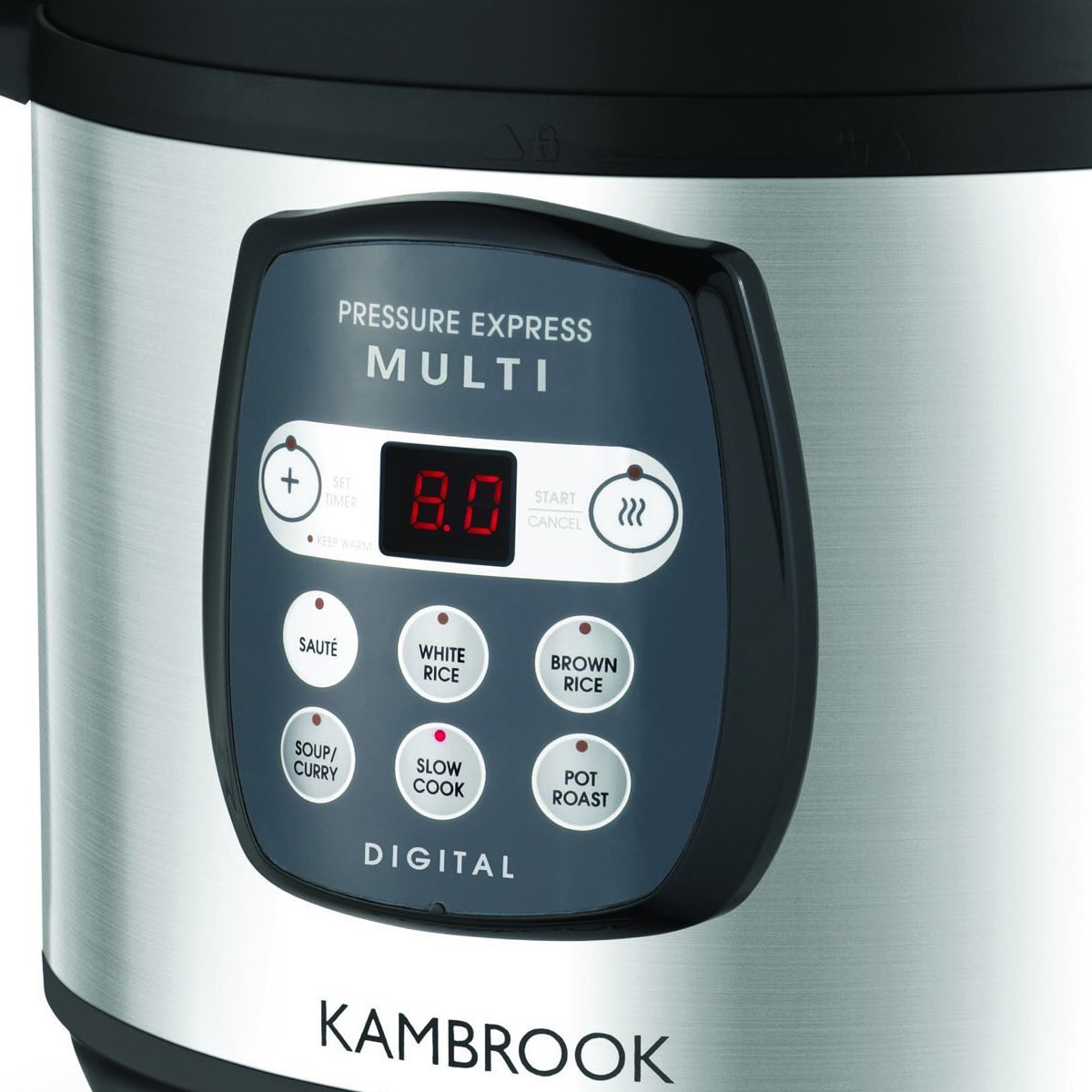 Kambrook pressure express digital multi cooker kpr820bss top