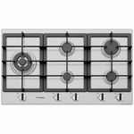 Westinghouse 90cm 5 Burner Natural Gas Stainless Steel Cooktop WHG954SC hero image